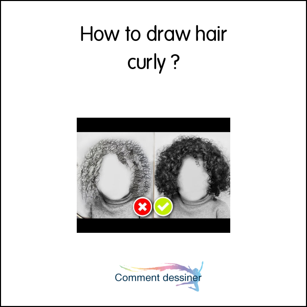 How to draw hair curly